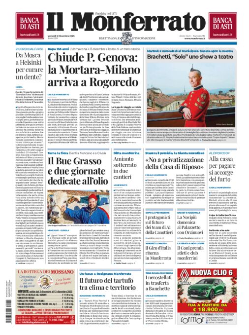 Il Monferrato - Edizione 90 del 05/12/2025